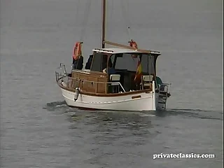 Monique and Sophie Have a Sensual Fourway not susceptible a Boat